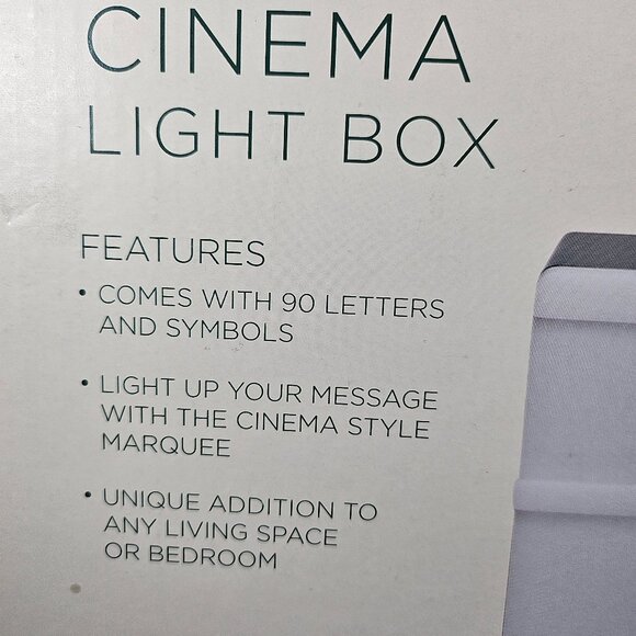 Wemco Cinema Marquee Sign Light Box Includes 90 Letters And Symbols NIB - Picture 8 of 11